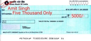 How to fill cheque (Any Bank)