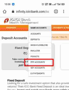 How to open PPF account in ICICI online